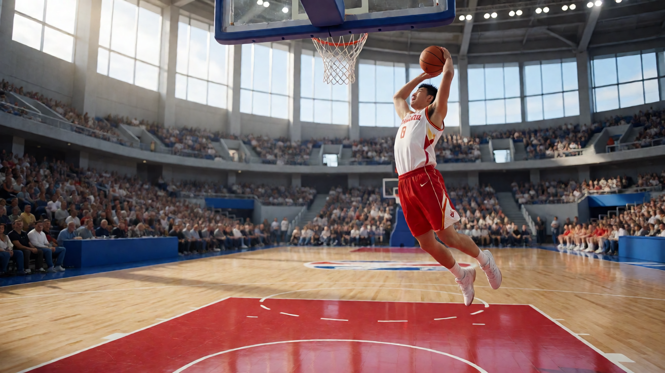 NBA篮球职业联赛比赛现场